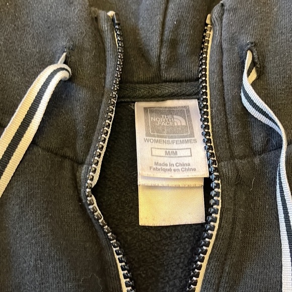 Womens The North Face Full Zip Black Hoodie Sweatshirt Size Medium - Picture 4 of 7
